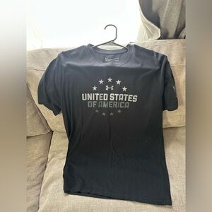 Under Armour Black United States of America Short-Sleeve Graphic Tee